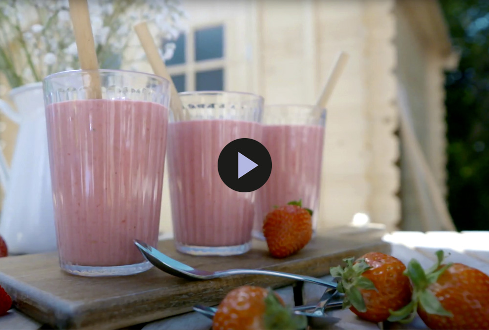 Milk shake rosé :  Fantastique !